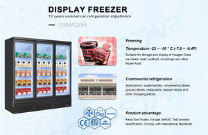<span class=keywords><strong>Lg</strong></span> Réfrigérateur Porte en verre Congélateur <span class=keywords><strong>vertical</strong></span> Crème glacée réfrigérée Vitrine de présentation Ventilateur de refroidissement Vitrine Réfrigérateur - Product Image 2