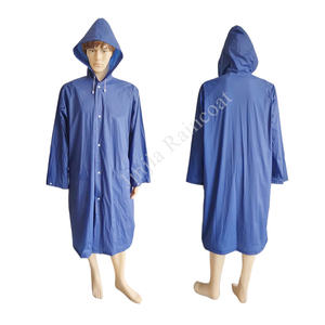 Capa de Chuva Personalizada com Logo para Homens e Mulheres, Impermeável, com Capuz, Poncho, Jaqueta Transparente de Vinil 100% PVC com Bolsos - Product Image 4