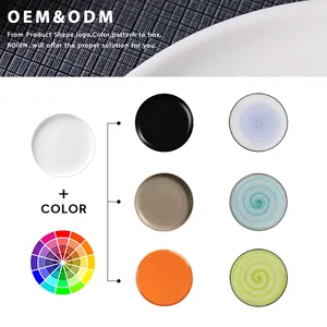 Европейские современные керамические тарелки на заказ, посуда из керамики с логотипом на заказ, тонкие белые фарфоровые тарелки для ресторанов