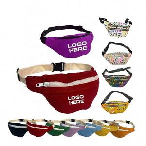 Sac banane en polyester personnalisable en usine pour les sports de voyage Caractéristiques de course Motif brodé Fermeture à glissière Support à bas prix - Product Image 1