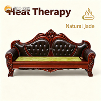 Canapé de massage thermique électrique personnalisé en pierre de jade naturelle Jiwan Lejia pour soulager les douleurs dorsales, cervicales et corporelles (vente en gros)