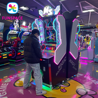 Machine à tambour musicale d'arcade à monnayeur en plastique, avec fonction vidéo musicale magique, pour salles de jeux intérieures, garantie 1 an