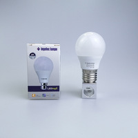 Ampoule LED Plastique Économie d'Énergie Ingelec A60 Super Lumineuse E27 Lumière Chaude Blanche Certifiée Energy Star AC pour Usage Domestique
