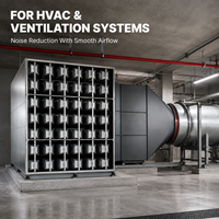 Silencieux matriciel industriel personnalisé pour conduits d'air, atténuateur de bruit à haut débit d'air pour la ventilation CVC et le contrôle du bruit