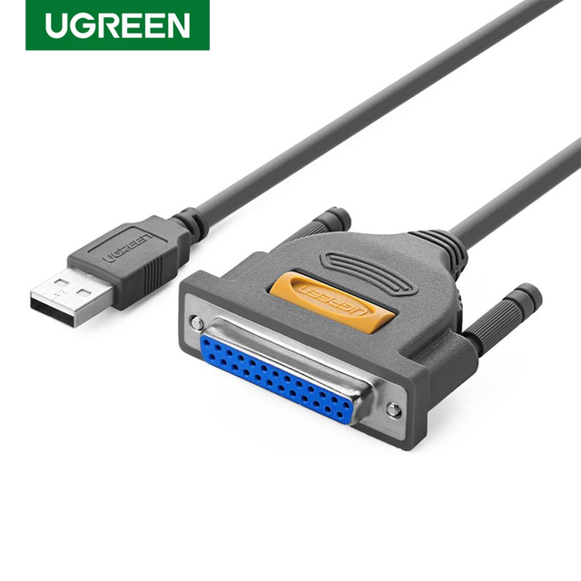 UGREEN USB to DB25 Parallel Printer Cable Adapter Male to Female Connector IEEE 1284 Converter for PC Desktop Laptop