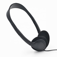 Casque audio sport à réduction de bruit active (ANC) avec logo personnalisé - Casque filaire durable et léger pour enfants avec LED et indicateur de batterie
