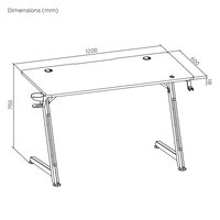 Bureau PC de jeu d'éclairage GMD16-1 RVB pour ordinateur de jeu Pro Meilleure table de jeu avec éclairage RVB sur les jambes