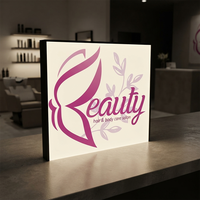 Enseigne lumineuse pour salon de beauté, décoration murale pour barbier, enseigne publicitaire pour salon de coiffure, signalétique commerciale
