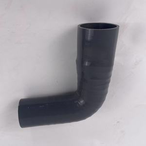 Tuyau haute température noir 135 degrés tuyau coude tuyau d'admission réservoir d'eau tuyau turbocompressé en caoutchouc de Silicone - Product Image 1