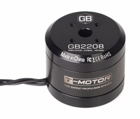 Moteur de drone T-Motor GB2208 de type cardan 3-4S KV128, stabilisateur de caméra, accessoires de drones haute performance