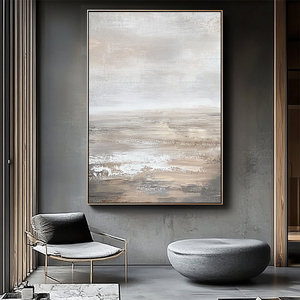 Décoration murale faite à la main acrylique Simple désert oeuvre minimaliste paysage marin toile peinture texturé Art <span class=keywords><strong>Mural</strong></span> - Product Image 2