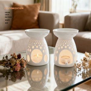 家居装饰豪华蜡烛容器白色香气燃烧器精华油燃烧器工艺品摆件蜡烛香炉 - Product Image 1