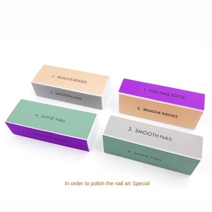 Wholesale Sandpaper Strip Soft Square <strong>4</strong> <strong>Side</strong> Mini Manicure Rub Finger Salon Polish Sponge File <strong>Buffer</strong> Art <strong>Block</strong> <strong>Nail</strong> Tools - Product Image 4
