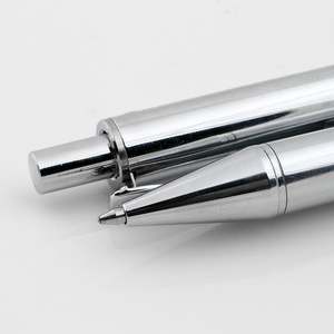 Bolígrafo de Metal Plateado Personalizado al por Mayor, Bolígrafo con Logotipo de 1.0 mm con Función de Presión para Promociones - Product Image 4