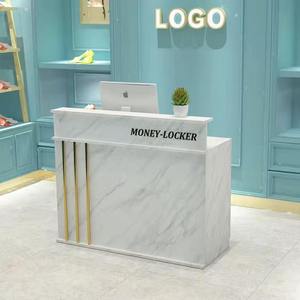 K Luxury Modern bar Shop Small Cash Register Reception Desk Simple Barbershop Beauty <b>Salon</b> Front Desk - Product Image 1