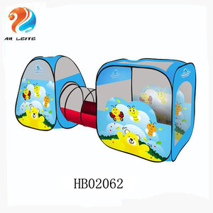 Hermosa casa <span class=keywords><strong>de</strong></span> 3 in1 niños túnel Tienda <span class=keywords><strong>de</strong></span> bebé plegable <span class=keywords><strong>de</strong></span> jardín/<span class=keywords><strong>playa</strong></span> tienda - Product Image 2