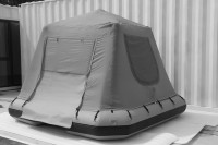 Personnalisé famille grande 3-4 personne pêche tentes flottantes camping événements extérieur gonflable eau plate-forme flottante quai avec tente