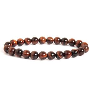 Pulsera de cuentas de piedra de ojo de tigre natural de lujo de alta calidad para hombres y mujeres - Product Image 5