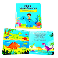 Buku Suara Edukasi Bayi Kustom untuk Anak Prasekolah, Sampul Keras, Cetak Digital, Hadiah Ulang Tahun, Buku Audio