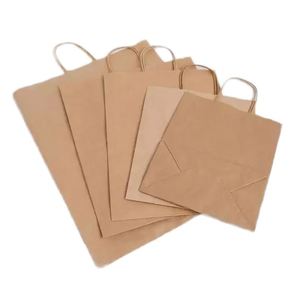 Sac en papier kraft de luxe 2025 pour emballage de bonbons, 25*18*25CM, avec poignée, imprimé sérigraphié, écologique, recyclable, personnalisable - Product Image 1