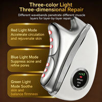 Appareil de massage facial personnalisé pour le lifting et le raffermissement de la peau, masseur facial V Shape Guasha à vibrations, machine de beauté à 3 thérapies lumineuses