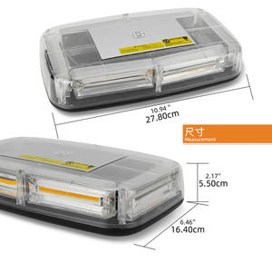 Lumière de signalisation à LED 6 COB 36W, longue rangée, rouge, bleu, blanc, vert, ambre, disque magnétique, lumière stroboscopique pour toit de voiture, camion - Product Image 4