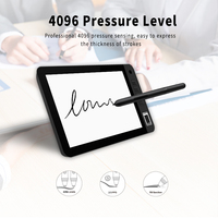 Ucuz Huion DS1010 10.1 inç pil ücretsiz EMR sayısallaştırıcı lcd yazma tableti monitör işareti stylus ile imza pedi