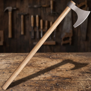 Hache de camping artisanale d'extérieur à double lame pour fendre le bois, bricolage, lame en acier inoxydable 4Cr13, Fanstoon, garantie 3 ans - Product Image 3