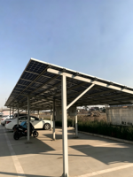 Système de drainage pour carport solaire étanche et scellé, structure photovoltaïque professionnelle, modèle HBGenix X-03, durée de vie de 20 à 25 ans