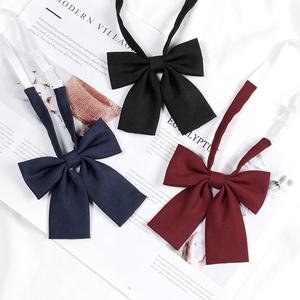 Costume d'étudiant japonais de style collège JK pour femmes, <span class=keywords><strong>marin</strong></span>, rouge vin, rose, nœud, accessoires vestimentaires, cravate pour hommes - Product Image 1