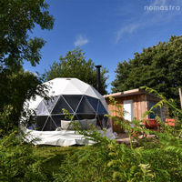 Luxuriöses Glamping-Kuppelzelt 4m mit Küche, Bad und Essbereich für Wüsten-Outdoor-Partys unter den Sternen, mit werkseitig angepasster Vier-Jahreszeiten-Fertigung
