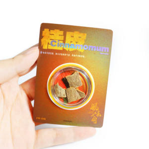 Cartes à jouer transparentes de collection d'épices pour l'ensemble d'affichage de <span class=keywords><strong>culture</strong></span> de saveur des amateurs d'herbes culinaires Cumin Cannelle Osmanthus - Product Image 1