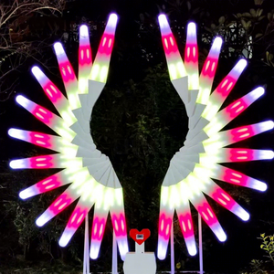 ไฟประดับรูปปีกนางฟ้า LED สำหรับตกแต่งห้างสรรพสินค้า ลานพักผ่อน โรงแรม และตกแต่งภาพถ่ายในช่วงเทศกาลคริสต์มาส - Product Image 1