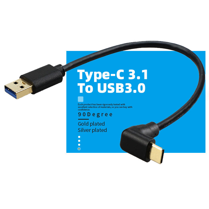 Curva recta arriba y abajo/Tipo-C 3.0 chapado en oro