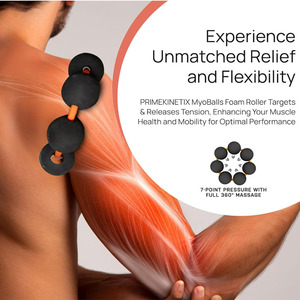 Efficace a 360° °   Rullo in Schiuma con Palline per <span class=keywords><strong>Massaggio</strong></span> Trigger Point, per Uomini e Donne, Fascite <span class=keywords><strong>Plantare</strong></span>, Gomito del Tennista, IT Bande per Sollievo dal Dolore - Product Image 2