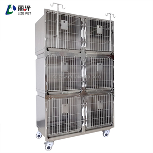 Cage d'oxygénothérapie pour clinique vétérinaire, 3 niveaux, 6 portes, en acier inoxydable respirant, pour animaux hospitalisés, LIZE 304, 1 pièce - Product Image 6