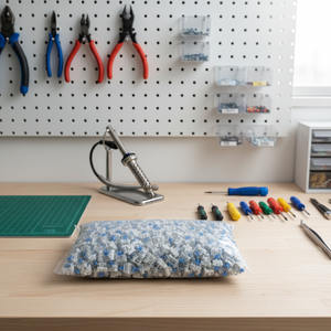 Interruptores mecánicos de <span class=keywords><strong>teclado</strong></span> Blue Switch, Clicker de teclas, Keycap personalizado, Llavero para accesorios Clicker de impresión 3D DIY - Product Image 3
