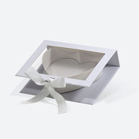 Idée d'emballage créative pour la Saint-Valentin, nouvelle boîte cadeau en forme de lettre en forme de cœur blanc