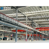 Atelier et entrepôt en structure acier préfabriquée, aspect soigné, adapté à la planification globale des zones industrielles