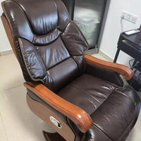 2025 chaise de direction classique de luxe nouvelle chaise inclinable de loisirs de bureau en cuir véritable chaise de direction présidentielle haut de gamme