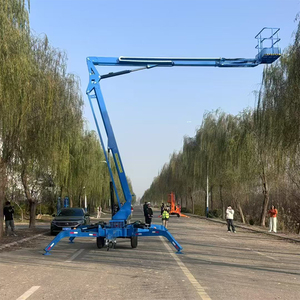 Nouvelle nacelle é<span class=keywords><strong>l</strong></span>évatrice articulée électrique en acier, certifiée CE, remorquable, capacité de charge 300 kg, pour le commerce de détail, les hôtels et les restaurants - Product Image 2