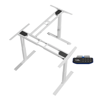 Cadre de bureau réglable en hauteur en forme de L à 3 moteurs Bureau de patron de haute qualité Base de table automatique haut et bas