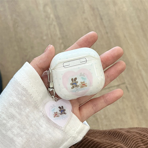 Funda protectora Star Heart Bear Rabbit para AirPods Pro 3 2 3 4 generación, funda para auriculares inalámbricos con Bluetooth para niñas - Product Image 3
