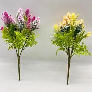 Alta qualità 5-Branch artificiale per matrimonio in plastica <span class=keywords><strong>prato</strong></span> coda di volpe fiore fabbrica vendita diretta per le decorazioni di san valentino - Product Image 1