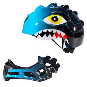 <span class=keywords><strong>Casco</strong></span> Integral 2 en 1 para Niños con Diseño de Dinosaurio 3D, Protector de Barbilla <span class=keywords><strong>Desmontable</strong></span> y Resistencia a Impactos de EPS de Alta Densidad, Venta al Por Mayor - Product Image 5