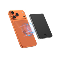 Chargeur sans fil magnétique Qi2 15W ultra fin personnalisé 5000mAh, charge rapide, batterie externe magnétique mince