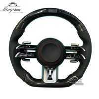 Convient pour Mercedes-Benz A/C/E/S/G/V/Classe B GLE CLS GLA SLC GL GLK AMG Dragonfly Volant de sport LED en fibre de carbone