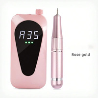 SK-ND08 803 Ensemble de limes à ongles électriques professionnelles Rechargeable puissant 35000 tr/min Kit de manucure et de pédicure pour salon de beauté