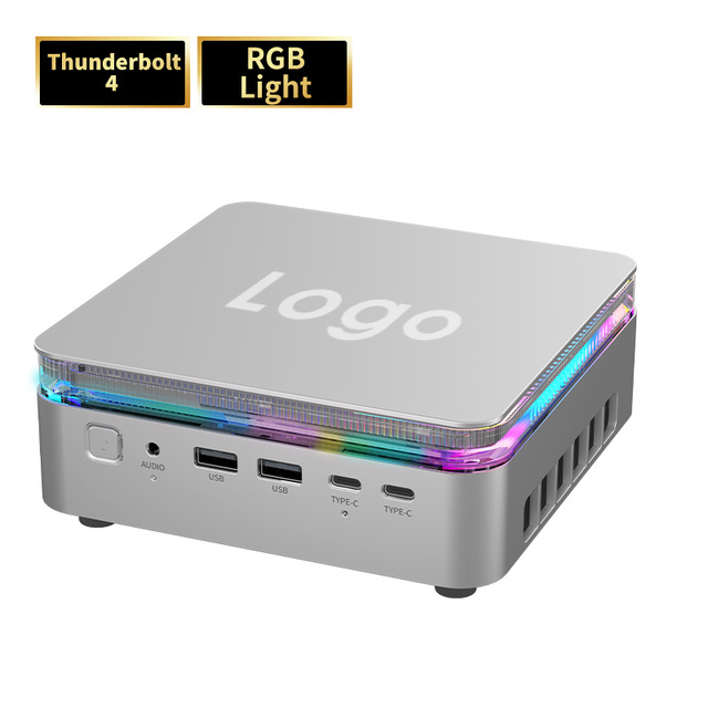 Zkmagic New F3M Mini PC AI Ultra 7 125H 3.8GHz up to 4.8GH Mini Computer 512GB 1TB SSD M.2 2280 PCIE*2 Windows 11 Desktop PC