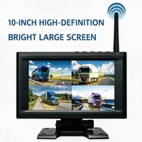 Monitor DVR Táctil de 10.1 Pulgadas con IA 360° BSD y Alarma LED para Seguridad en Montacargas y Vehículos Agrícolas